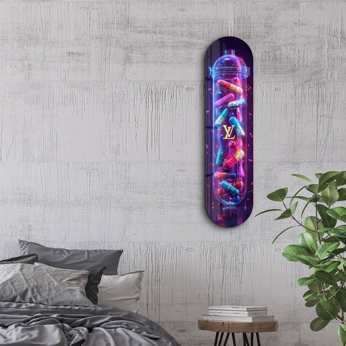 Wallity Colorful LV Tube - Pintura Decorativa de Vidrio Templado Multicolor Wallity Colorful LV Tube - Pintura Decorativa de Vidrio Templado Multicolor